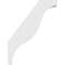 Ekena Millwork 4-in. W x 26-in. D x 34-in. H Funston Architectural Grade PVC Knee Brace BRCP04X26X34FST - alternate 4